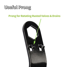 Load image into Gallery viewer, RVMATE RV Water Heater Drain Plug Kit, Include Angled Wrench, 4 Pieces 1/2" NPT Replacement Plugs and 1 roll PTFE Tape