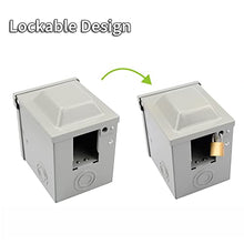 Load image into Gallery viewer, RVMATE RV/EV 50 Amp 125/250 Volt Power Outlet Box, Waterproof Lockable Enclosed Power Panel, 14-50R Receptacle, for RV Camper Travel Trailer Electric Car, ETL Listed