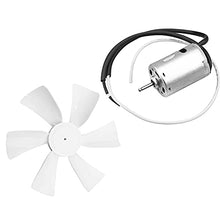 Load image into Gallery viewer, RVMATE 6 inch Replacement White RV Vent Fan Blade for RV with 12V D-Shaft RV Vent Motor