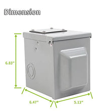 Load image into Gallery viewer, RVMATE RV/EV 50 Amp 125/250 Volt Power Outlet Box, Waterproof Lockable Enclosed Power Panel, 14-50R Receptacle, for RV Camper Travel Trailer Electric Car, ETL Listed