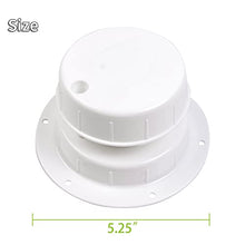 Load image into Gallery viewer, RVMATE Plumbing Vent Kit with Screen, Camper Vent Cap Replacement, RV Sewer Vent Cap for 1 to 2 3/8" Pipe, White