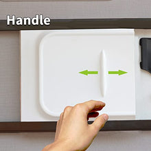 Load image into Gallery viewer, RVMATE Screen Door Slide with Slide Stop, 12" Panel for RV, Trailer, Camper, Motor Home, White