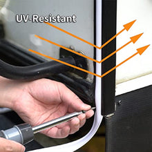 Load image into Gallery viewer, RVMATE RV Vinyl Insert Trim, 1 Inch Wide, 100 Feet, Heavy Duty Trailer Trim for RV Camper Travel Trailer, White