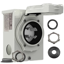 Load image into Gallery viewer, Pre-Drilling 30 Amp Generator Power Inlet Box RVMATE, NEMA L14-30P 125/250V 3750/7500W Power Inlet Box, Waterproof for Outdoor Use