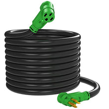 Load image into Gallery viewer, RVMATE 50 Amp 25 Feet RV/EV Extension Cord, Easy Plug in Handle, 14-50P to 14-50R with LED Indicator, ETL Listed, Come w/Storage Bag and Plastic Strap