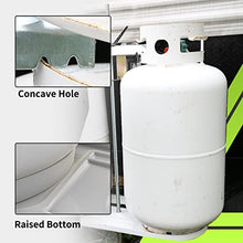 Load image into Gallery viewer, RVMATE RV Dual Propane Tank Mounting Rack for 20 lbs Tanks, for Travel Trailer Hitch Frame