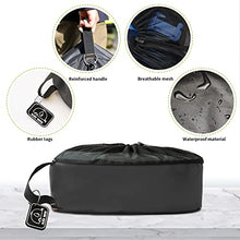 Load image into Gallery viewer, RVMATE RV Hose Bag 1 Pack Black with Identification Tag, Waterproof RV Storage Bags for Electrical Cords/Fresh Water Hoses/Sewer Hoses and RV Accessories Storage and Organization