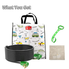 Load image into Gallery viewer, RVMATE 4 Prong Dryer/EV Extension Cord 25 Feet, 30 Amp NEMA 14-30P to 14-30R 125V/250V Waterproof PVC Jacket, Perfect for Dryer Power Extension and Level 2 EV Charging, ETL Listed