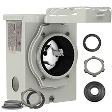 Load image into Gallery viewer, Pre-Drilling 50 Amp Generator Power Inlet Box RVMATE, NEMA SS2-50P 125/250 V 6250/12500W Power Inlet Box, Waterproof for Outdoor Use