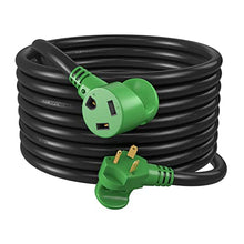 Load image into Gallery viewer, RVMATE 30 Amp 30 Feet RV Power Extension Cord, Easy Plug in Handle, TT-30P to TT-30R with LED Indicator, 10 AWG, ETL Listed