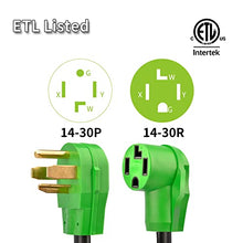 Load image into Gallery viewer, RVMATE 4 Prong Dryer/EV Extension Cord 25 Feet, 30 Amp NEMA 14-30P to 14-30R 125V/250V Waterproof PVC Jacket, Perfect for Dryer Power Extension and Level 2 EV Charging, ETL Listed