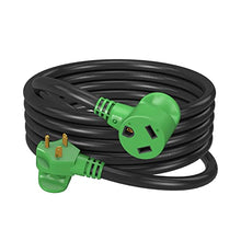 Load image into Gallery viewer, RVMATE 30 Amp 15 Feet RV Power Extension Cord, Easy Plug in Handle, TT-30P to TT-30R with LED Indicator, 10 AWG, ETL Listed