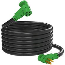 Load image into Gallery viewer, RVMATE 50 Amp 15 Feet RV/EV Extension Cord, Easy Plug in Handle, 14-50P to 14-50R with LED Indicator, ETL Listed, Come w/Storage Bag and Plastic Strap