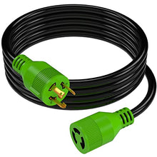 Load image into Gallery viewer, RVMATE 3 Prong 30 Amp Generator Extension Cord 15 Feet, NEMA L5-30P/L5-30R 125V SJTW Jacket
