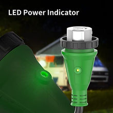 Load image into Gallery viewer, RVMATE 50 Amp 25 Feet RV/Generator Lockable Power Extension Cord, Easy Plug in Handle, 14-50P to SS 2-50R with LED Indicator, ETL Listed