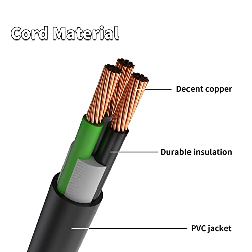 Rvmate 250v 25 Feet Welder Extension Cord, 8 Awg Nema 6-50 Stw Heavy D