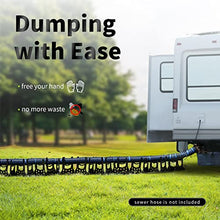 Load image into Gallery viewer, RVMATE RV Sewer Hose Support 10 Feet, Plastic Sewer Hose Support Black, Easy to Set Up, Help Dumping Quickly and Securely, Comes with Gloves and Organization Strap