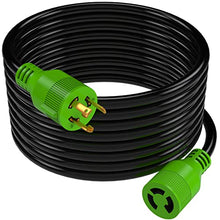 Load image into Gallery viewer, RVMATE 3 Prong 30 Amp Generator Extension Cord 50 Feet, NEMA L5-30P/L5-30R 125V SJTW Jacket
