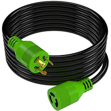 Load image into Gallery viewer, RVMATE 3 Prong 30 Amp Generator Extension Cord 25 Feet, NEMA L5-30P/L5-30R 125V SJTW Jacket