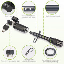 Load image into Gallery viewer, RVMATE Trailer Hitch Lock 5/8" Dia. for Class III IV 2" & 2-1/2" Receiver, Anti-Theft Steel Locking Hitch Pin with 2 Keys for Towing Trailer/Truck/Bike Rack