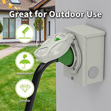 Load image into Gallery viewer, Pre-Drilling 30 Amp Generator Power Inlet Box RVMATE, NEMA L14-30P 125/250V 3750/7500W Power Inlet Box, Waterproof for Outdoor Use
