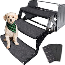 Load image into Gallery viewer, RVMATE RV Step Rugs 22 Inch RV Step Covers Wrap Around Radius Steps with Snap Fasteners Quickly to Release and Fit, 3 Packs