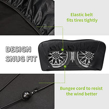 Load image into Gallery viewer, RVMATE RV Tire Covers, Dual Axle Wheel Cover (2 Pack) Fits 30"-33" Diameter Tires, Waterproof Anti-UV Black Dual Tire Covers RV Accessories for RV/Truck/Trailer