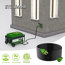 Load image into Gallery viewer, RVMATE 30 Amp Generator Cord 4 Prong 50 Feet, NEMA L14-30P/L14-30R, 125/250V Up to 7500W 10 Gauge SJTW Generator Extension Cord, ETL Listed