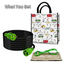 Load image into Gallery viewer, RVMATE 3 Prong 30 Amp Generator Extension Cord 40 Feet, NEMA L5-30P/L5-30R 125V SJTW Jacket