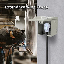 Load image into Gallery viewer, RVMATE 250V 25 Feet Welder Extension Cord, 10 AWG NEMA 6-50 STW Heavy Duty Welding Cord with LED Indicator