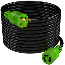 Load image into Gallery viewer, RVMATE 3 Prong 30 Amp Generator Extension Cord 100 Feet, NEMA L5-30P/L5-30R 125V SJTW Jacket