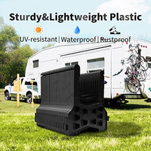 Load image into Gallery viewer, RVMATE RV Sewer Hose Support 15 Feet, Plastic Sewer Hose Support Black, Easy to Set Up, Help Dumping Quickly and Securely, Comes with Gloves and Organization Strap