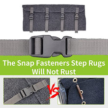 Load image into Gallery viewer, RVMATE RV Step Rugs 22 Inch RV Step Covers Wrap Around Radius Steps with Snap Fasteners Quickly to Release and Fit, 3 Packs