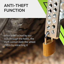 Load image into Gallery viewer, RVMATE RV Camper Wheel Chock Stabilizer Scissor, X Chocks Wheel Stabilizer (2 Packs) for RV Travel Trailer Tires, X Chock for Locking Tandem Wheels When Parked on Uneven Surfaces, Silver.