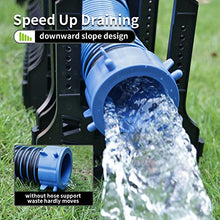 Load image into Gallery viewer, RVMATE RV Sewer Hose Support 10 Feet, Plastic Sewer Hose Support Black, Easy to Set Up, Help Dumping Quickly and Securely, Comes with Gloves and Organization Strap