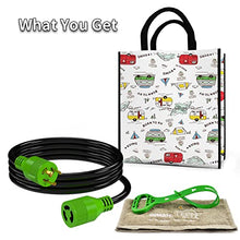 Load image into Gallery viewer, RVMATE 3 Prong 30 Amp Generator Extension Cord 10 Feet, NEMA L5-30P/L5-30R 125V SJTW Jacket