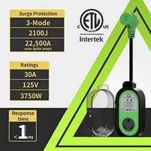 Load image into Gallery viewer, RV Surge Protector 30 Amp, RVMATE Surge Protection (2100 Joules) with Waterproof Cover, All-in-one Circuit Analyzer Power Guard with LED Indicators for RV/Trailer/Camper, ETL Listed