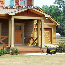 Load image into Gallery viewer, RVMATE 50 Amp 25 Feet RV/Generator Lockable Power Extension Cord, Easy Plug in Handle, 14-50P to SS 2-50R with LED Indicator, ETL Listed