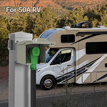 Load image into Gallery viewer, RVMATE 50 Amp 15 Feet RV/EV Extension Cord, Easy Plug in Handle, 14-50P to 14-50R with LED Indicator, ETL Listed, Come w/Storage Bag and Plastic Strap