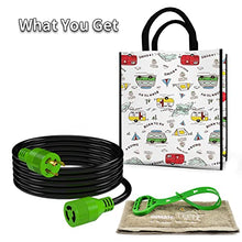 Load image into Gallery viewer, RVMATE 3 Prong 30 Amp Generator Extension Cord 20 Feet, NEMA L5-30P/L5-30R 125V SJTW Jacket