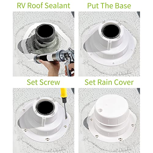 RVMATE Plumbing Vent, Camper Vent Cap Replacement, RV Sewer Vent Cap f