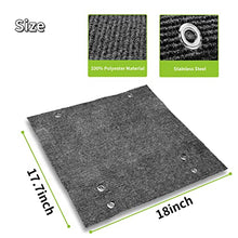 Load image into Gallery viewer, RVMATE RV Step Rugs 18 Inch RV Step Covers Wrap Around Camper Stair Rugs for Radius Steps, 1 Pack