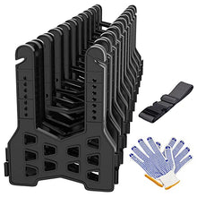 Load image into Gallery viewer, RVMATE RV Sewer Hose Support 20 Feet, Plastic Sewer Hose Support Black, Easy to Set Up, Help Dumping Quickly and Securely, Comes with Gloves and Organization Strap