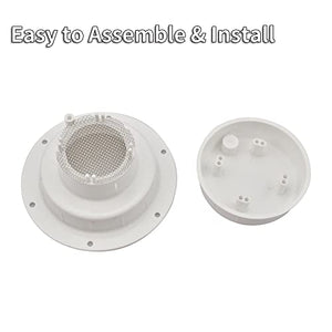 RVMATE Plumbing Vent Kit with Screen, Camper Vent Cap Replacement, RV Sewer Vent Cap for 1 to 2 3/8" Pipe, White