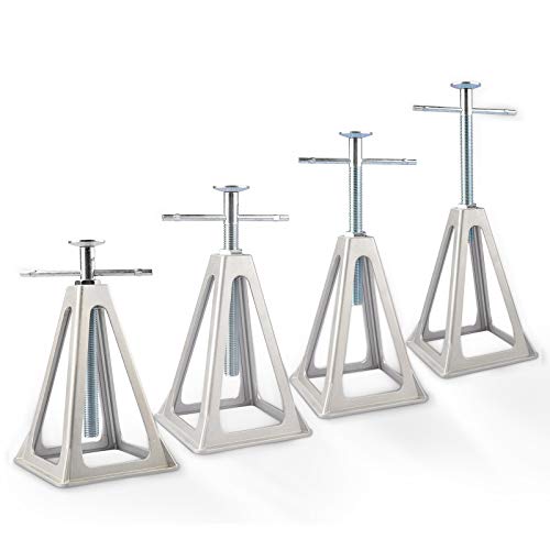 RVMATE Stack Jack 4 Pack - Aluminum RV Stabilizer Jacks, Adjustable 11" To 17", For Campers & Trailers - View #4