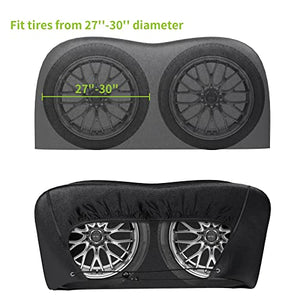 RVMATE RV Tire Covers, Dual Axle Wheel 27