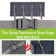 Load image into Gallery viewer, RVMATE RV Step Rugs 23 Inch RV Step Covers Wrap Around Radius Steps with Snap Fasteners Quickly to Release and Fit, 3 Packs
