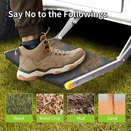RVMATE RV Step Rugs 18 Inch RV Step Covers Wrap Around Camper Stair Ru