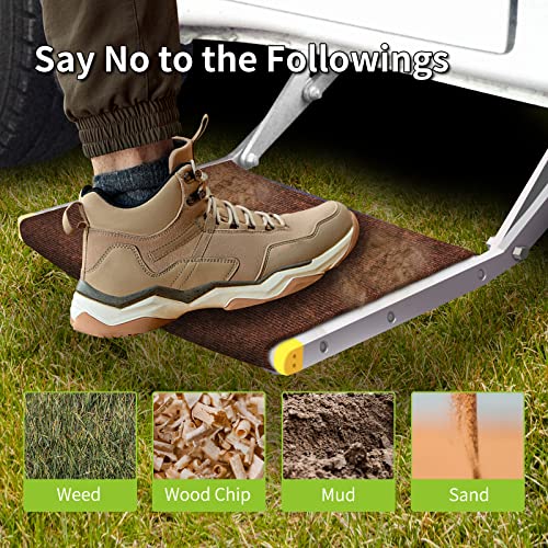 RVMATE RV Step Rugs 22 Inch RV Step Covers Wrap Around Camper Stair Ru